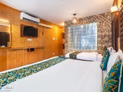 Elegant Sonmarg hotel bedroom interior view